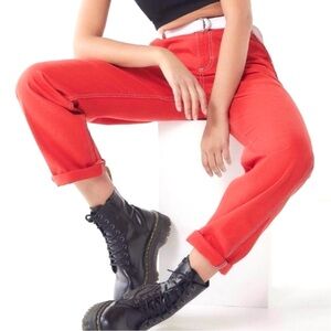 BDG Red High-Waisted Pants